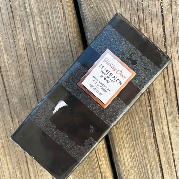 HOLIDAY CHEER ‘TIS THE SEASON WINE BOTTLE TOPPER NIB - Picture 4 of 4